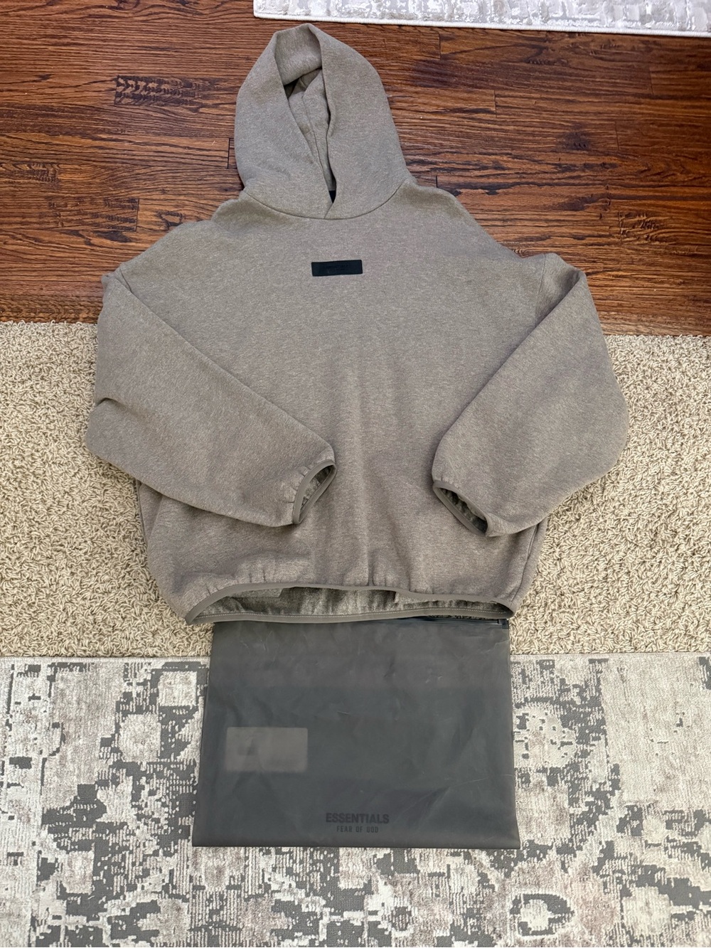 ESSENTIALS Men’s Taupe Pullover Hoodie XS
